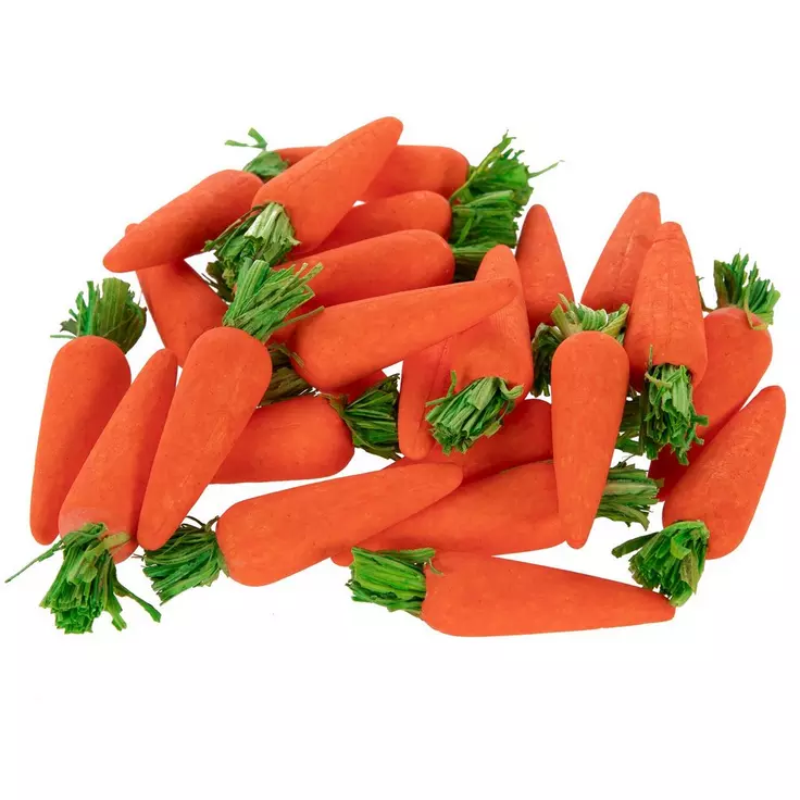HL Easter Craft Supply - Small Foam Carrots 24pc 2-inch