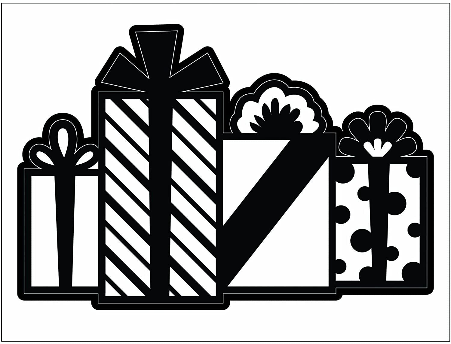 Darice Embossing Essentials Die - Christmas Gifts Presents and Bows