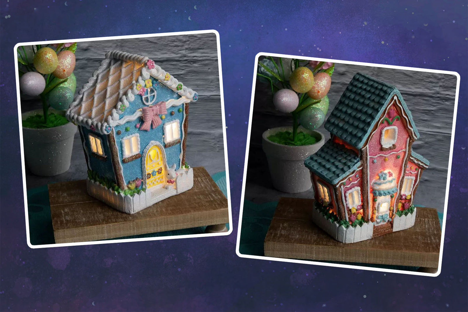 HL Easter Decor - Light Up Led Gingerbread House