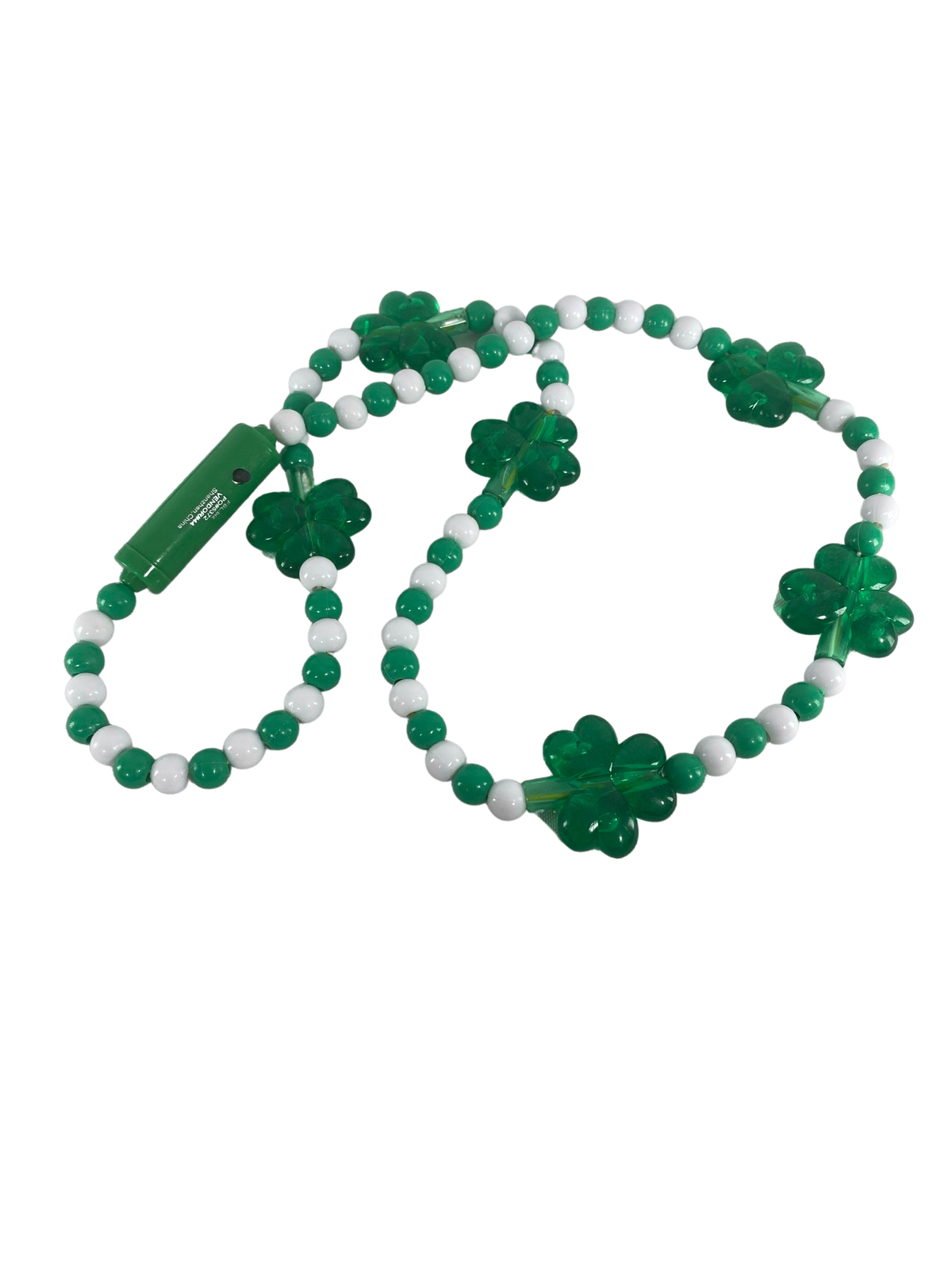 AGD St Patrick's Decor - Large Green Lighted Tinsel Tophat Centerpiece