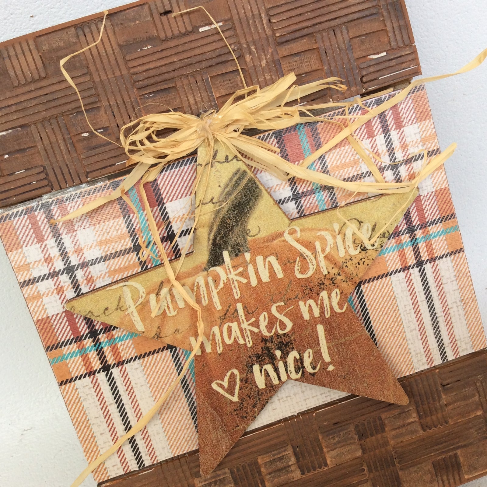 AGD Fall Decor - Pumpkin Spice Makes Me Nice Box Sign