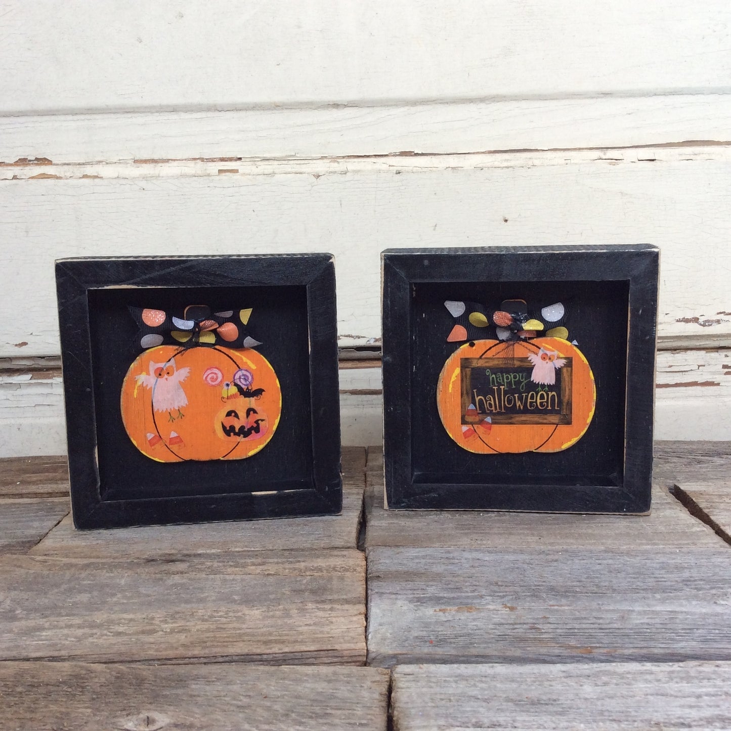 AGD Halloween Decor - Funny Dog Sayings Box Signs 3pc.