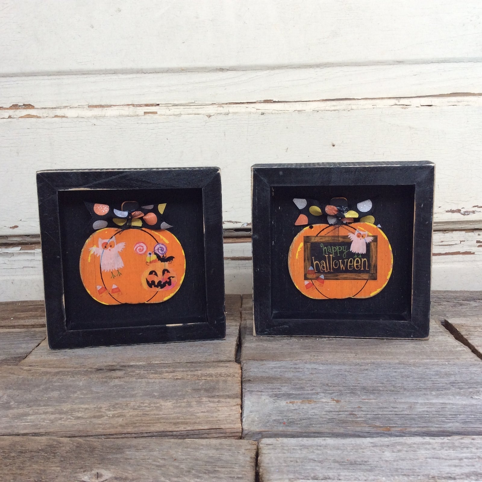 AGD Halloween Decor - Funny Dog Sayings Box Signs 3pc.
