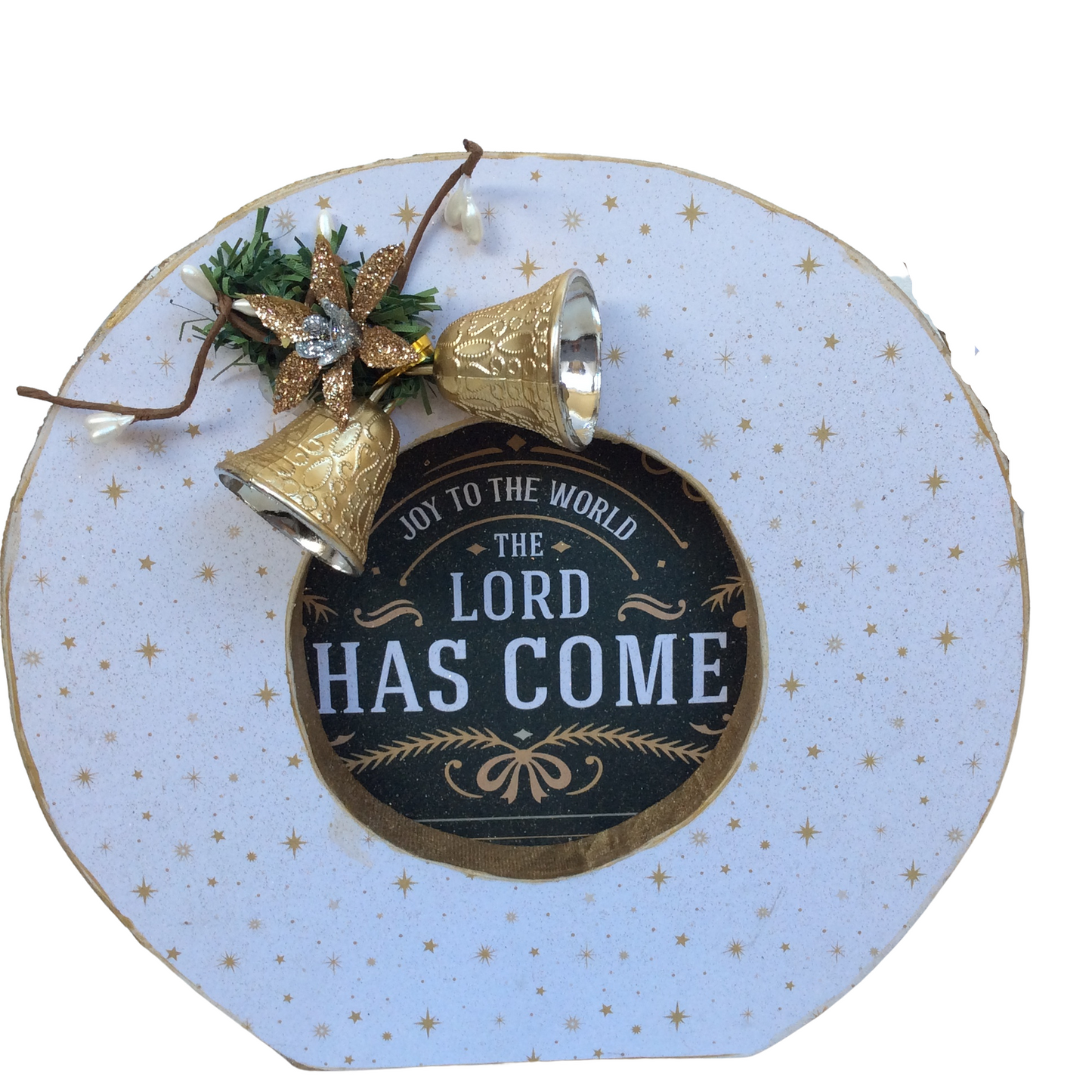 AGD Christmas Decor - Chunky Joy To The World Letters Tabletop Sign