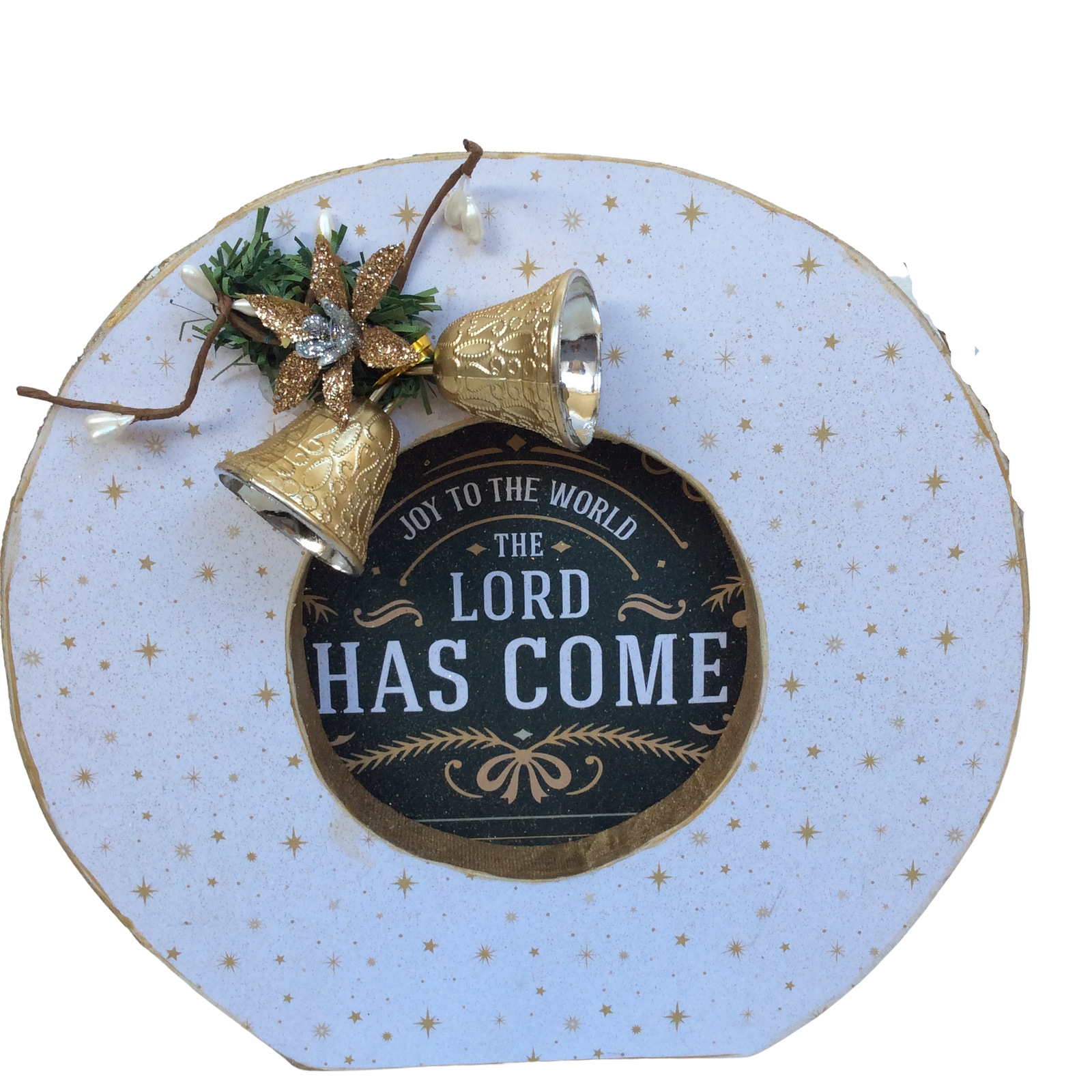 AGD Christmas Decor - Chunky Joy To The World Letters Tabletop Sign