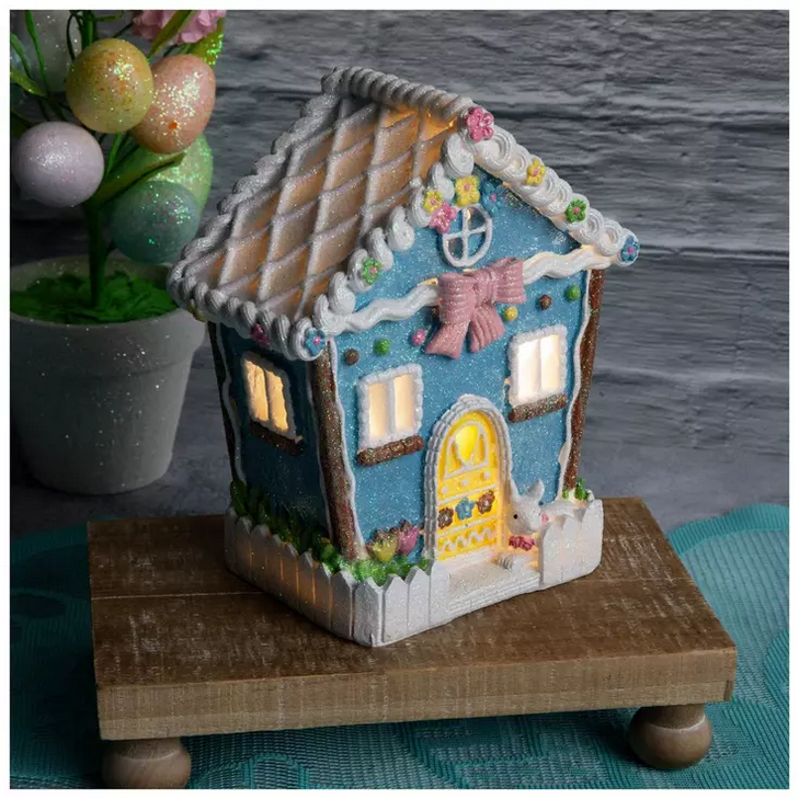 HL Easter Decor - Light Up Led Gingerbread House