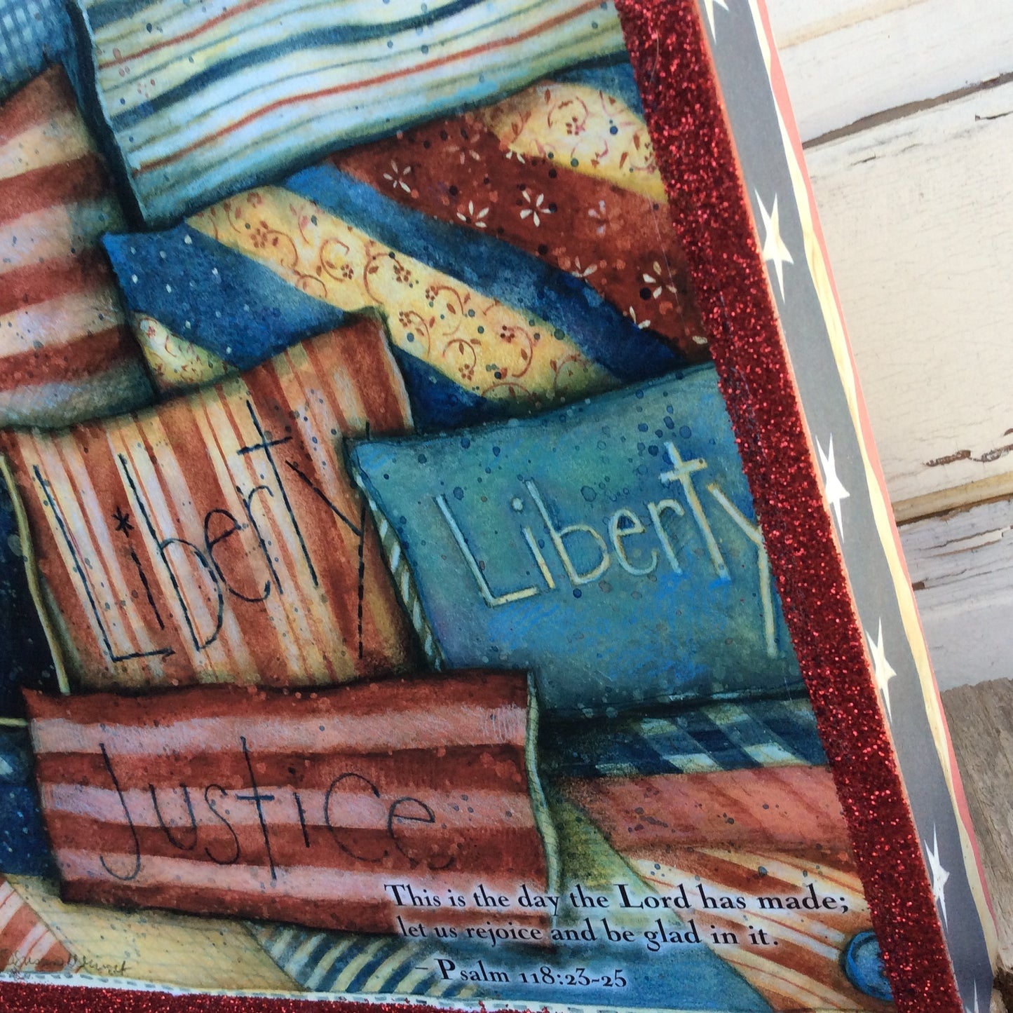 AGD Patriotic Decor - July 4th Rejoice & Be Glad Psalm 118