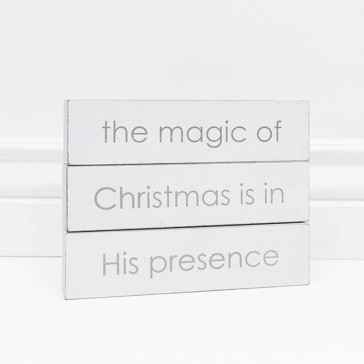 Adams & Co. Christmas Decor - Magic is in His Presence
