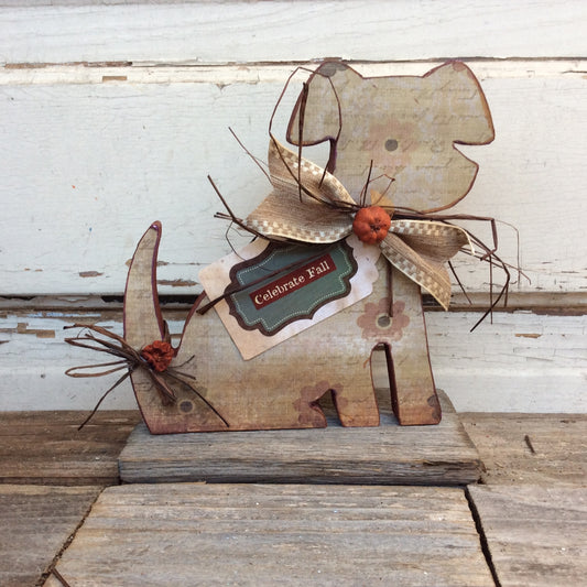 AGD Fall Decor - Celebrate Fall Prim Dog Display
