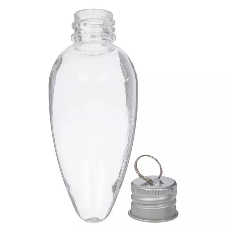 HL Christmas Supply - DIY Clear Fillable Plastic Lightbulb Ornament 12pc