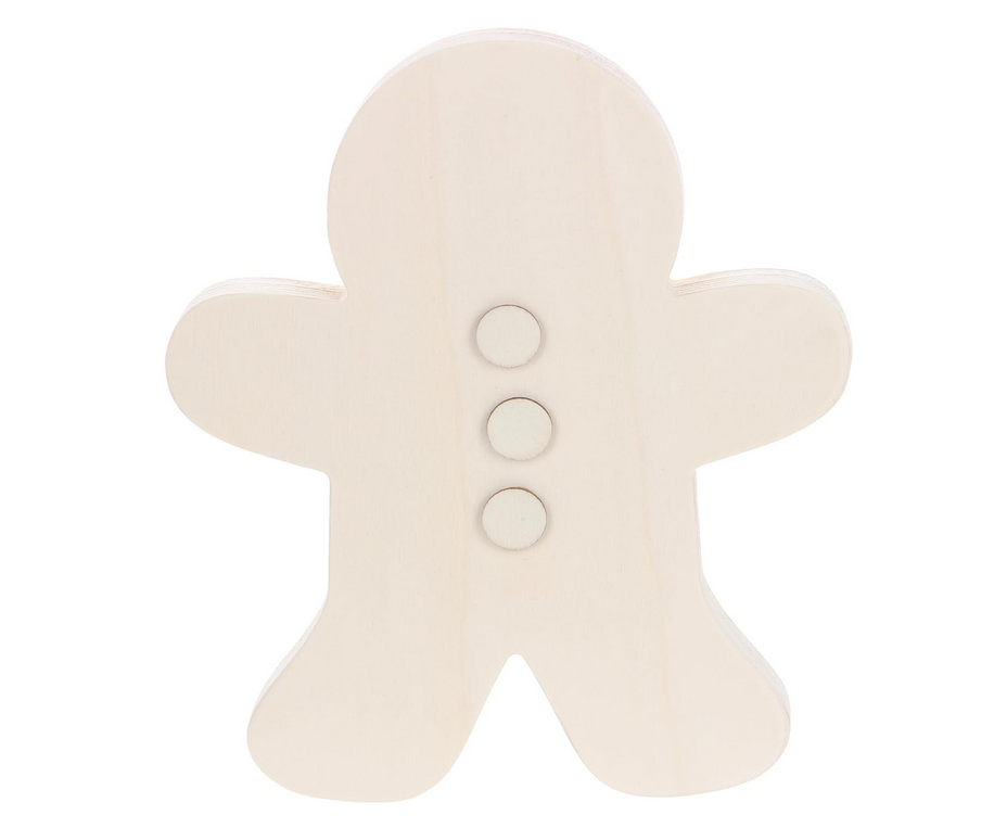 Ashland Christmas Craft Supply - Unfinished DIY Chunky Wood Icon Shapes