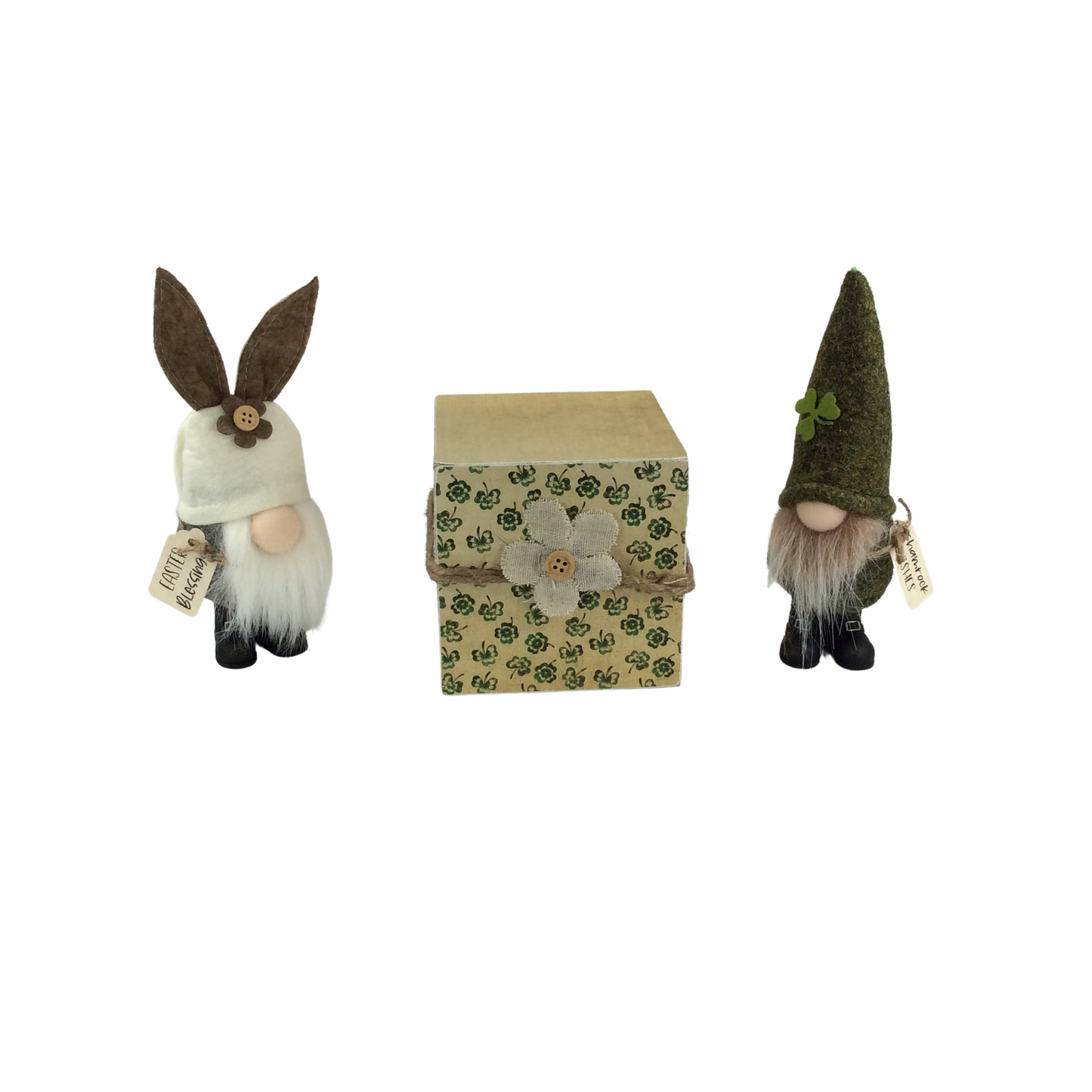 AGD St Patrick Decor - Reversible Easter Saint Patrick's Day Gnomes