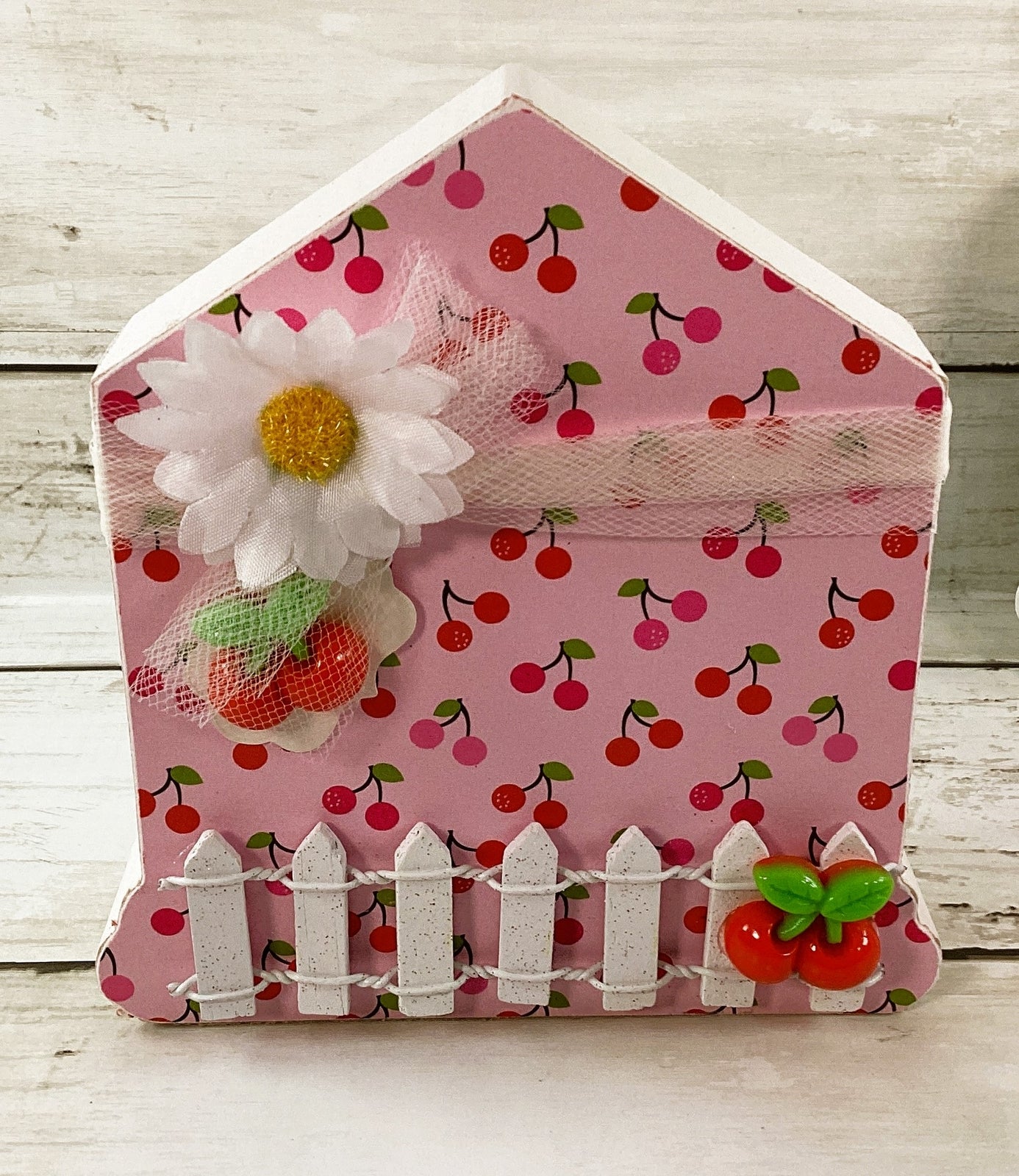 AGD Spring Decor - Strawberry Cherry Watermelon Chunky House 3pc Set