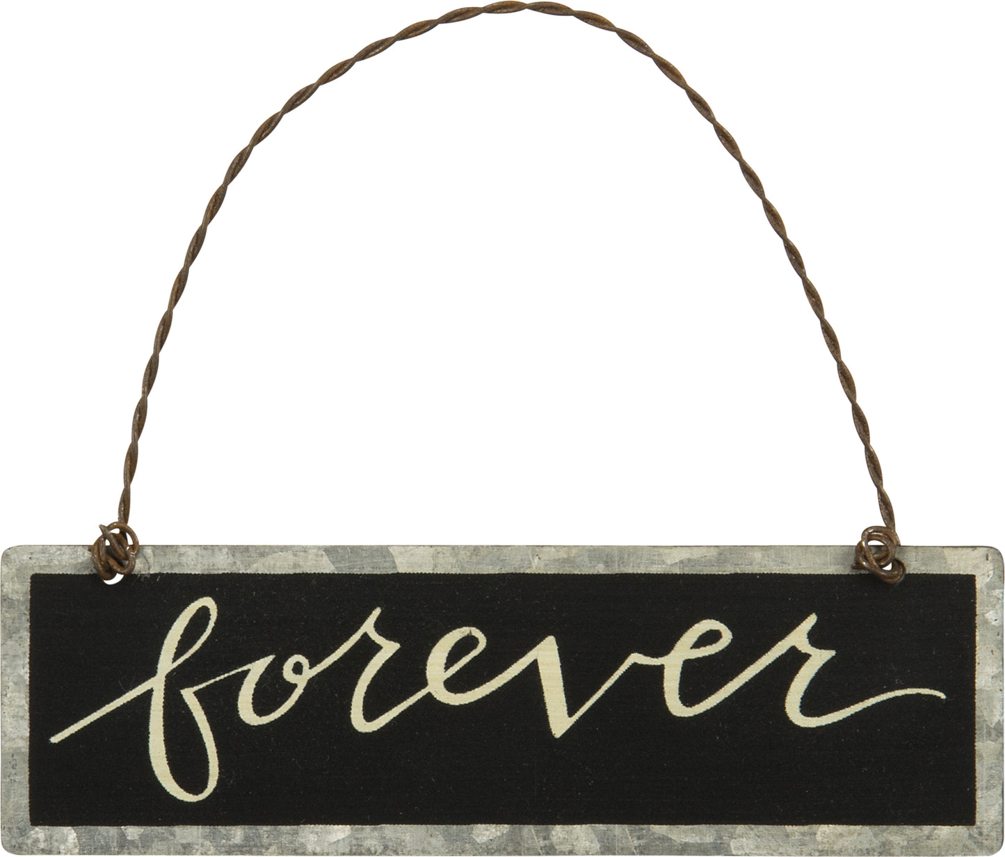 PBK Valentine Wedding Decor - Forever Small Tin Sign Ornament
