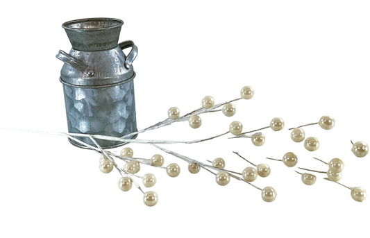Darice Floral Supply - Pearl White Berry Floral Spray Pick 12pc Set