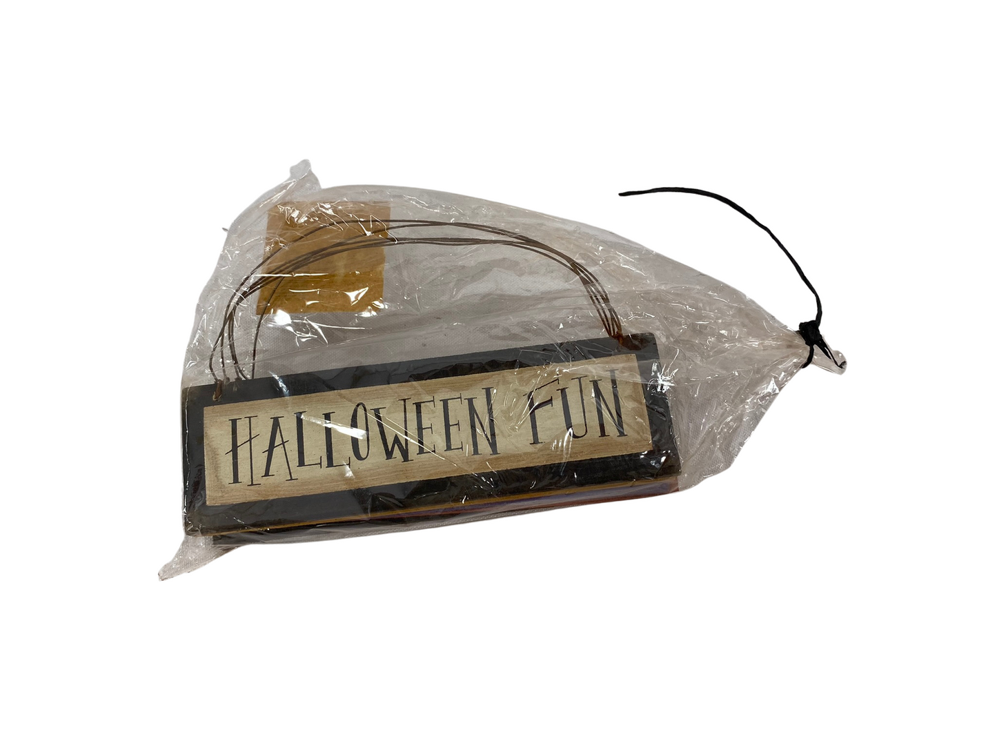 CWI Halloween Decor - Trick Treat Candy Corn Small Ornament Signs 5pc