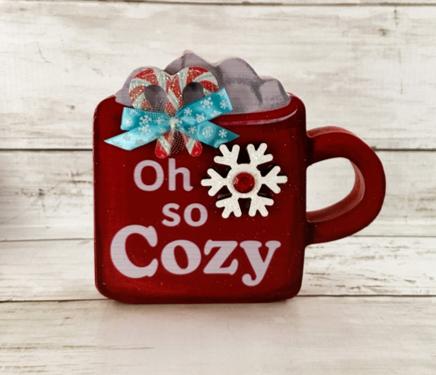 AGD Christmas Decor - Cozy Mug Hot Chocolate Booth Tier Tray 2pc