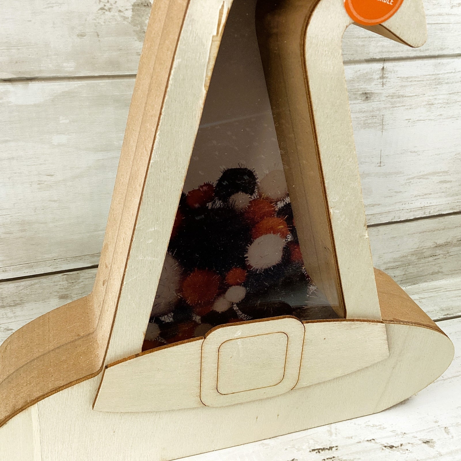 Michael's Halloween Craft Supply - Wood DIY Witch Hat Fill-able Shadow Box