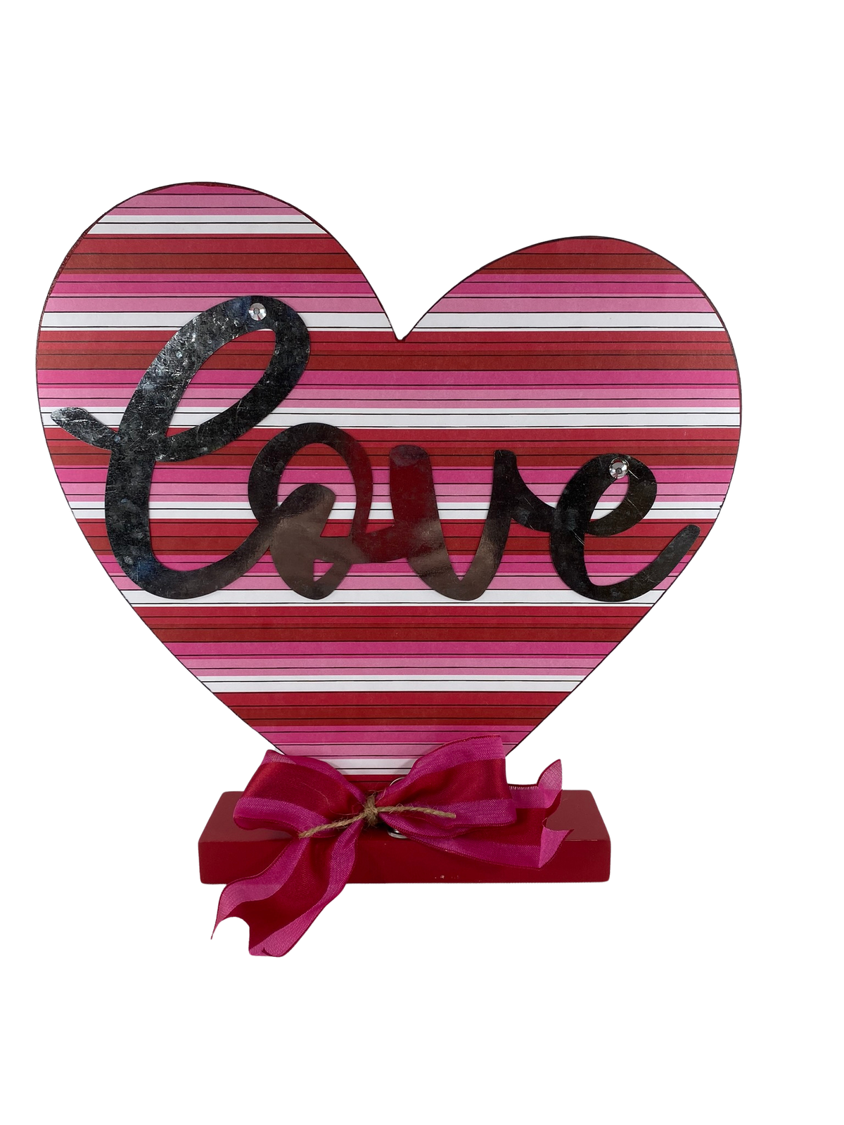 AGD Valentines Decor - Be My Valentine Love Reversible Wood Heart