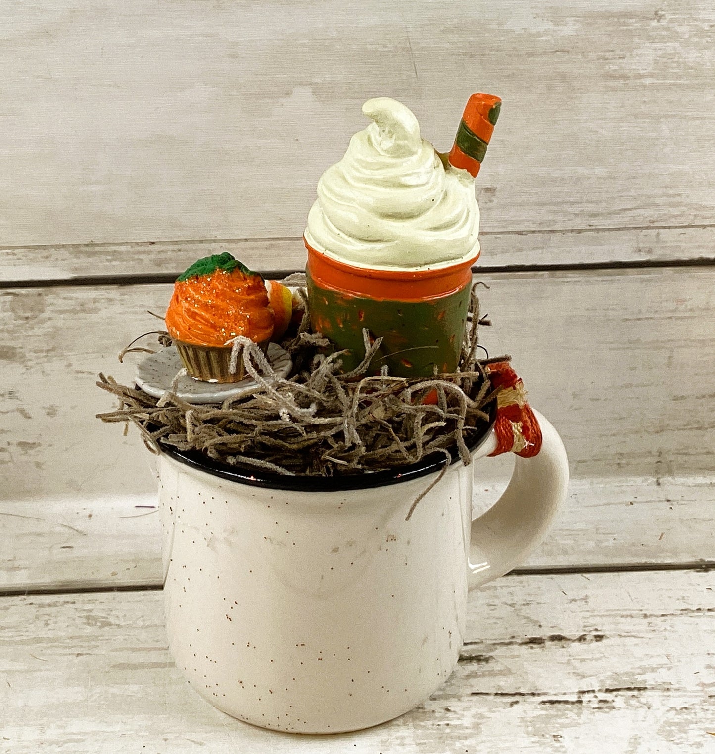 AGD Fall Decor - Fairy Garden Pumpkin Spice Latte Espresso Mug