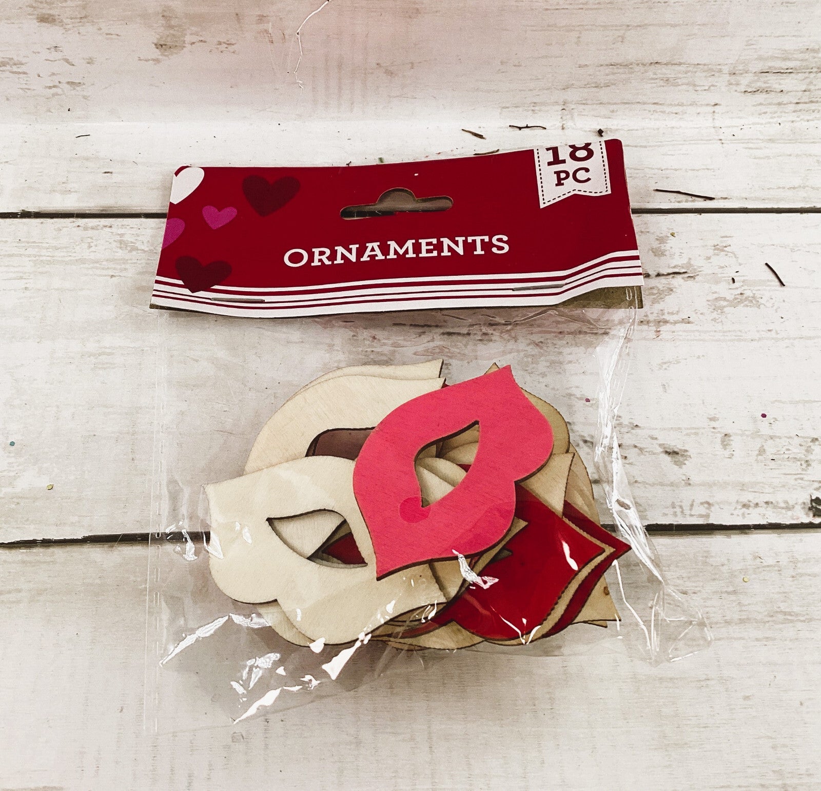 DT Valentines Craft Supplies - Heart Love Lips Roses Wood Die Cuts