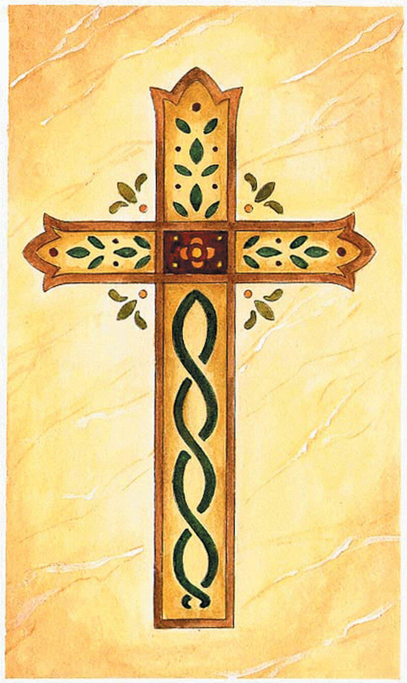 Janlynn Wood Mounted Rubber Stamp: Holy Cross