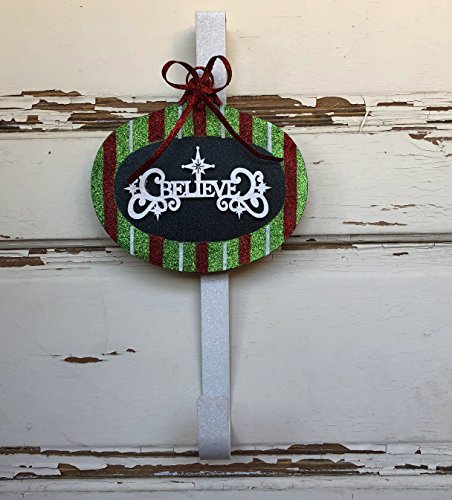 AGD Christmas Decor - Designer Believe Bulb Wreath Door Hanger