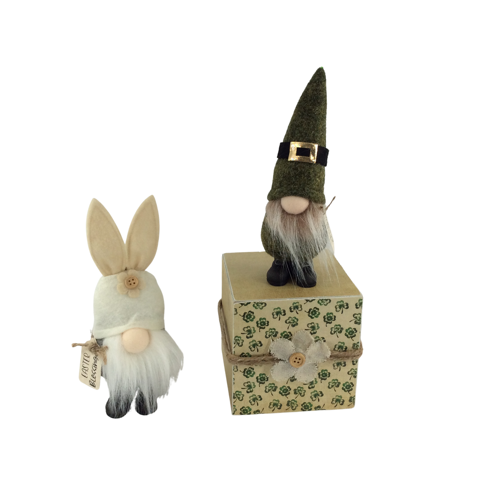 AGD St Patrick Decor - Reversible Easter Saint Patrick's Day Gnomes