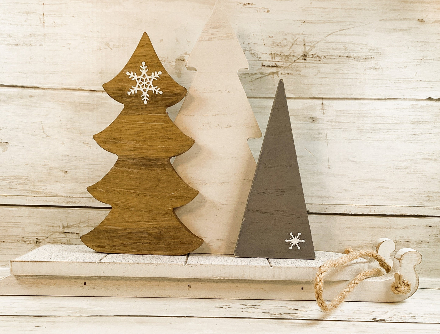 AGD Christmas Decor - Snarky AZ Delivery Driveway Sled Reindeer Trees 4pc