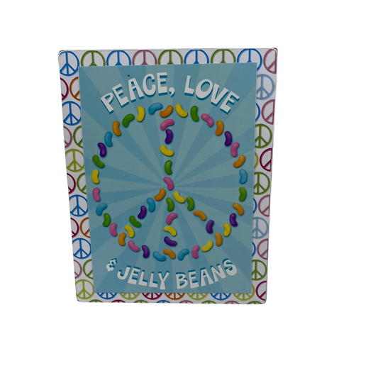AGD Easter Decor - Peace Love and Jelly Beans Reversible Block Sign