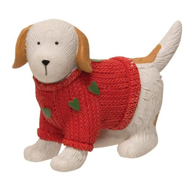 BB Christmas Decor - Resin Holiday Dogs in Sweaters 3pc Set