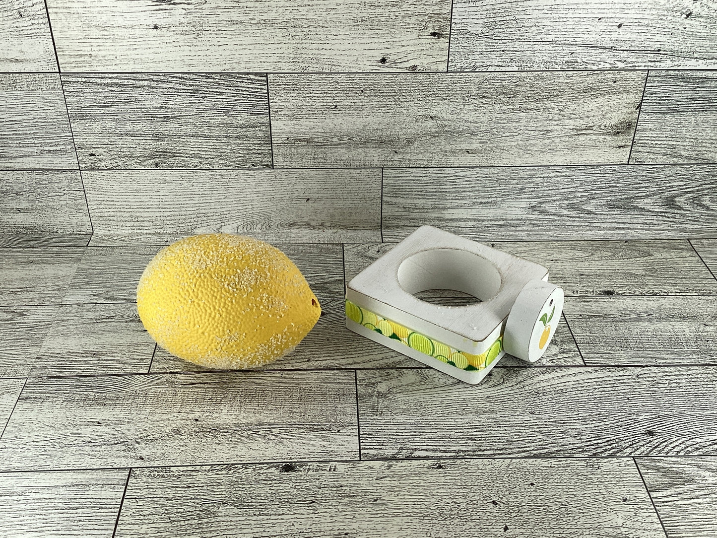 AGD Spring Decor - Summer Lemon Theme Tier Tray Decor 5pc Set