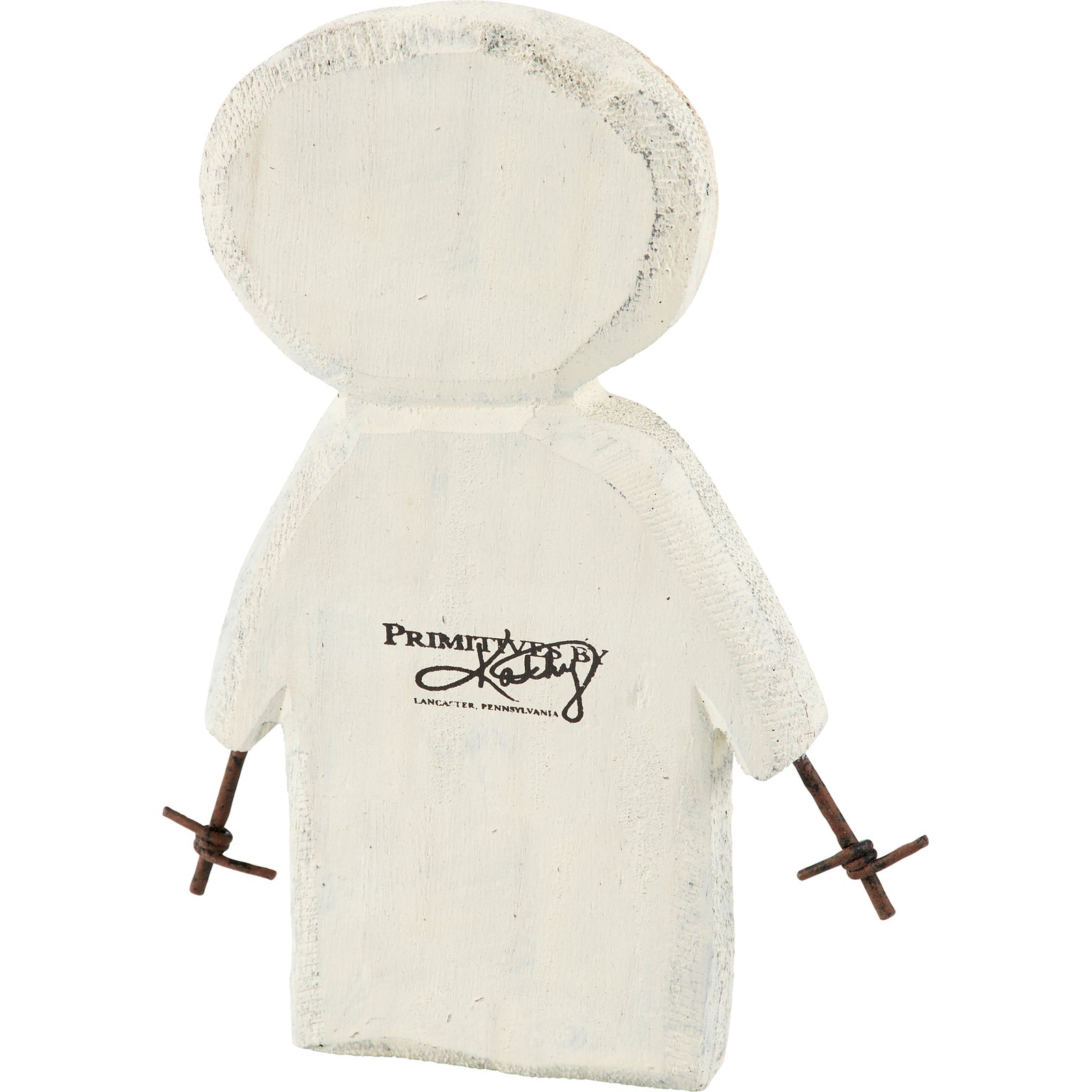 PBK Halloween Decor - Prim Wood Chunky Mummy Sitter Tier Tray