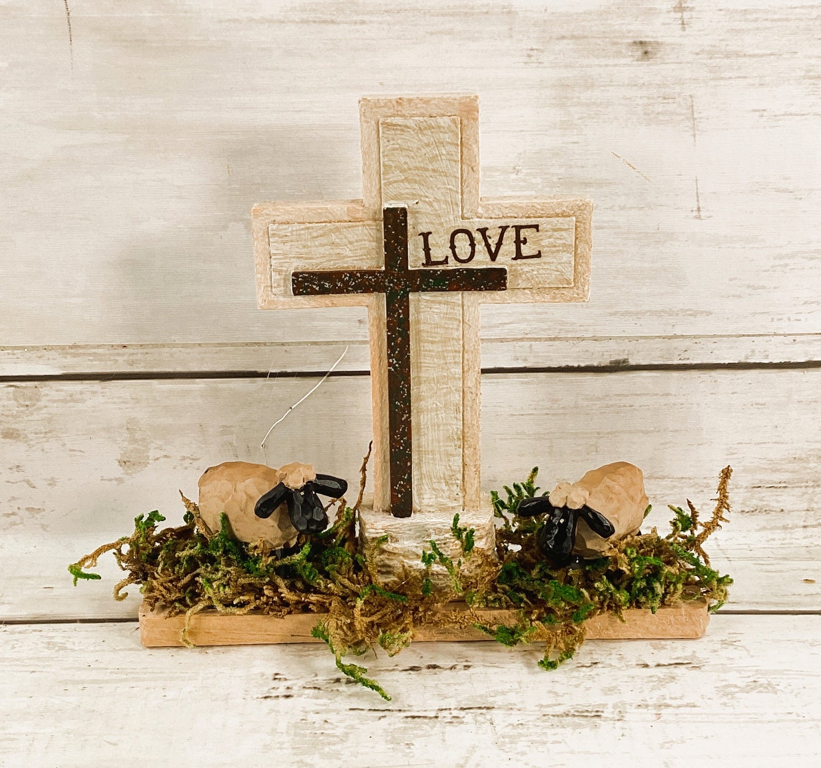 AGD Easter Decor -  LOVE Resurrection Sheep Display