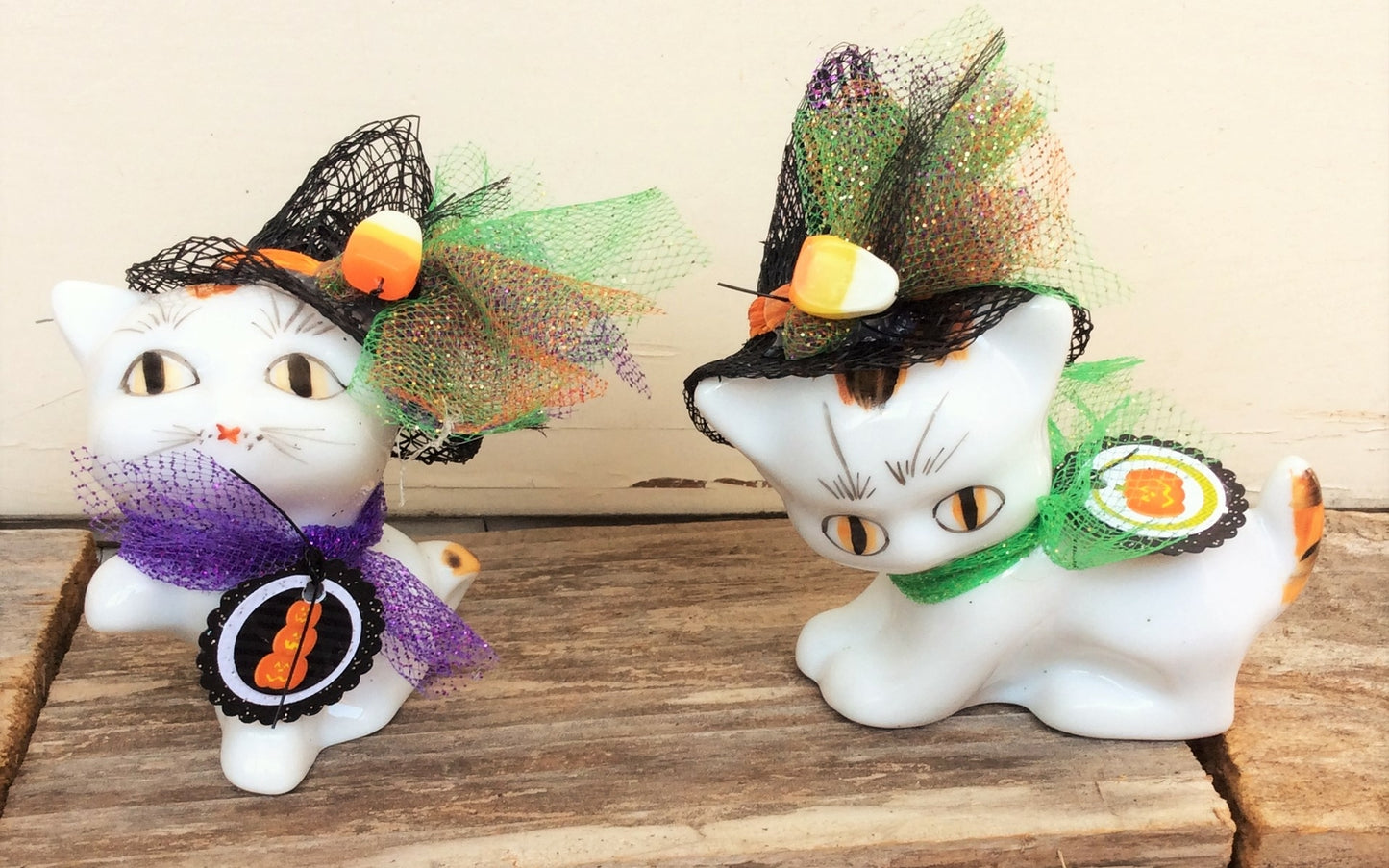 AG Designs Halloween Decor - Calico Jack Kitty Costume Cats 2pc. #8401