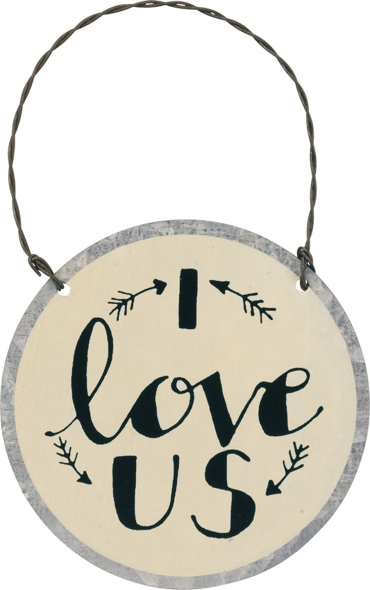 PBK Valentines Decor - I Love Us Wedding Ornament