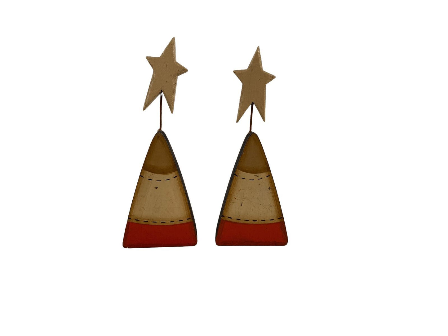 AGD Halloween Decor - Prim Wood Candy Corn Love Word Tabletop Display