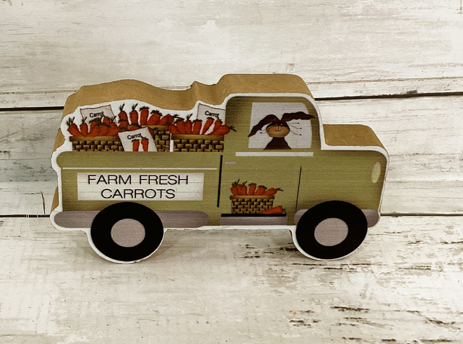 AGD Easter Decor - Milk Can Carrot Patch and Wood Truck 2pc Set