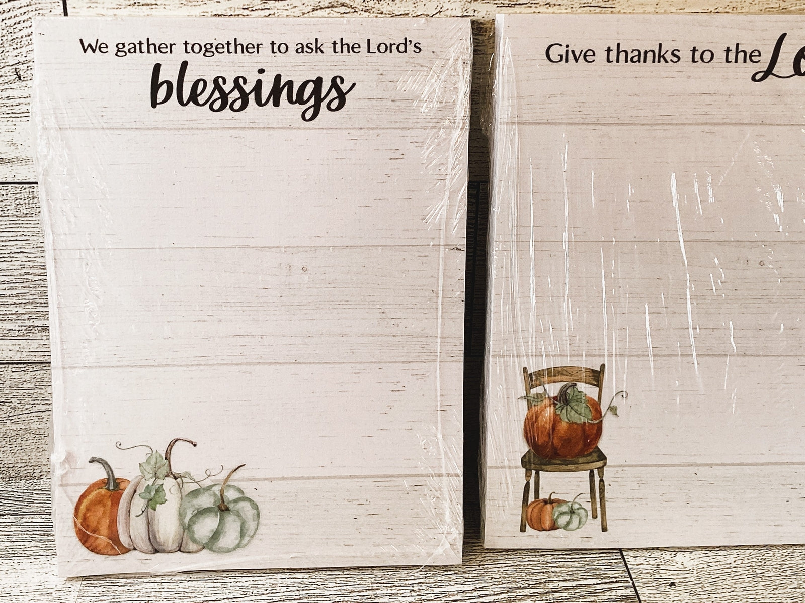 Fall Supplies - Give Thanks to Lord Praise God Small Paper Pads 3pc