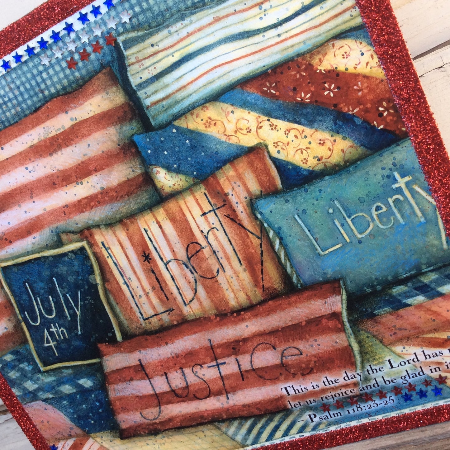 AGD Patriotic Decor - July 4th Rejoice & Be Glad Psalm 118