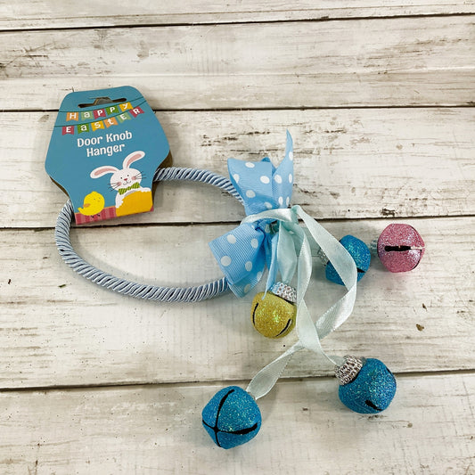 DT Easter Craft Supply - Metal Glitter Bell Door Hanger