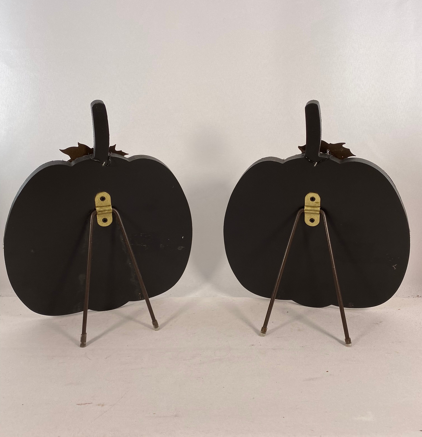 AGD Fall Decor - Thankful Blessed Easel-back Pumpkin Tabletop 2pc Set
