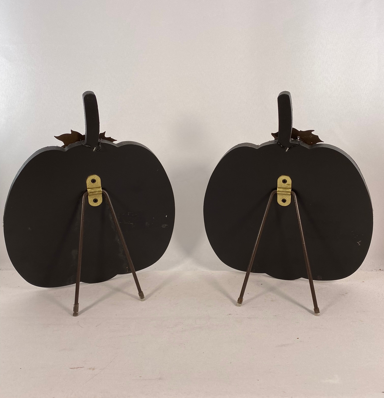 AGD Fall Decor - Thankful Blessed Easel-back Pumpkin Tabletop 2pc Set