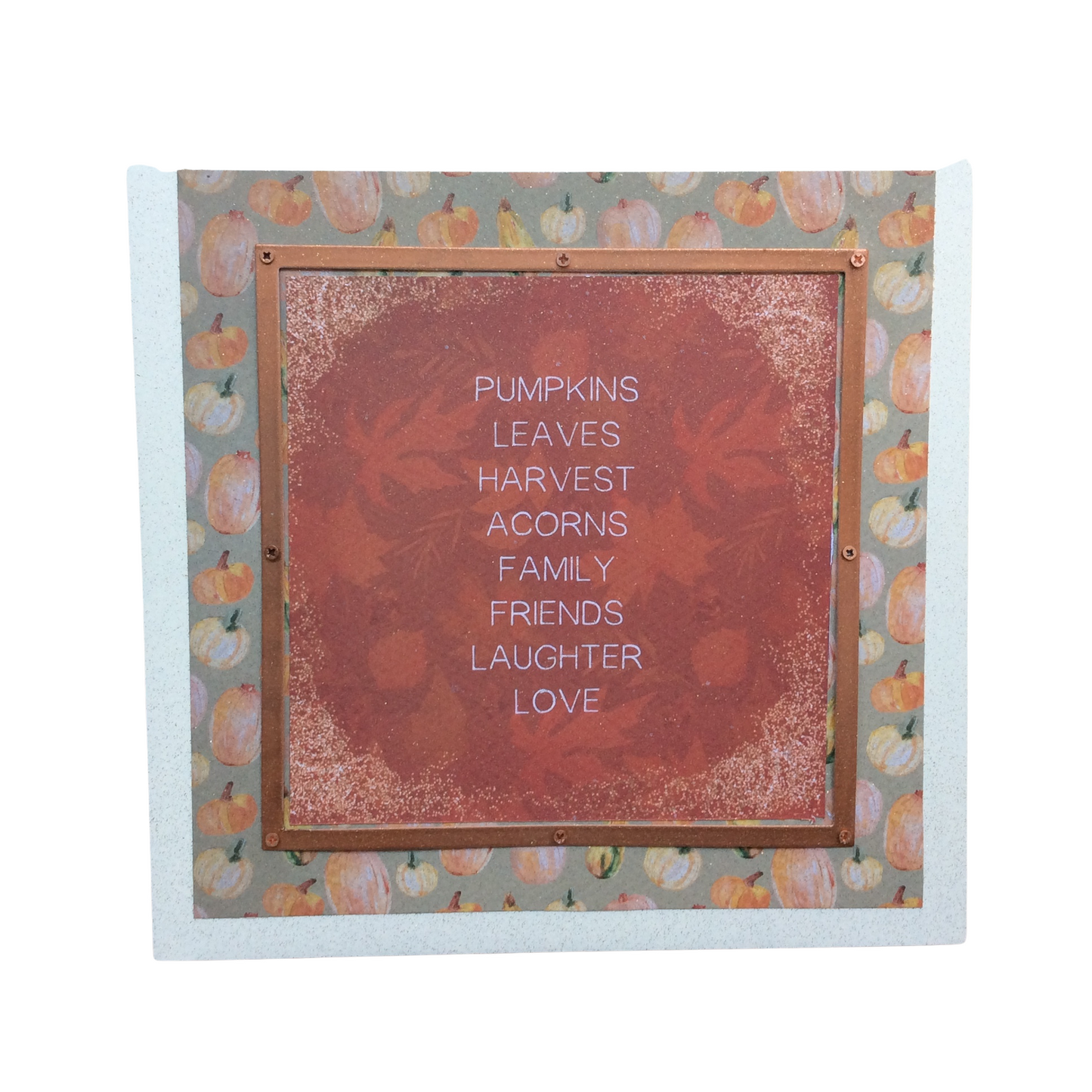 AGD Fall Decor - Prim Sentimental Words Box Sign