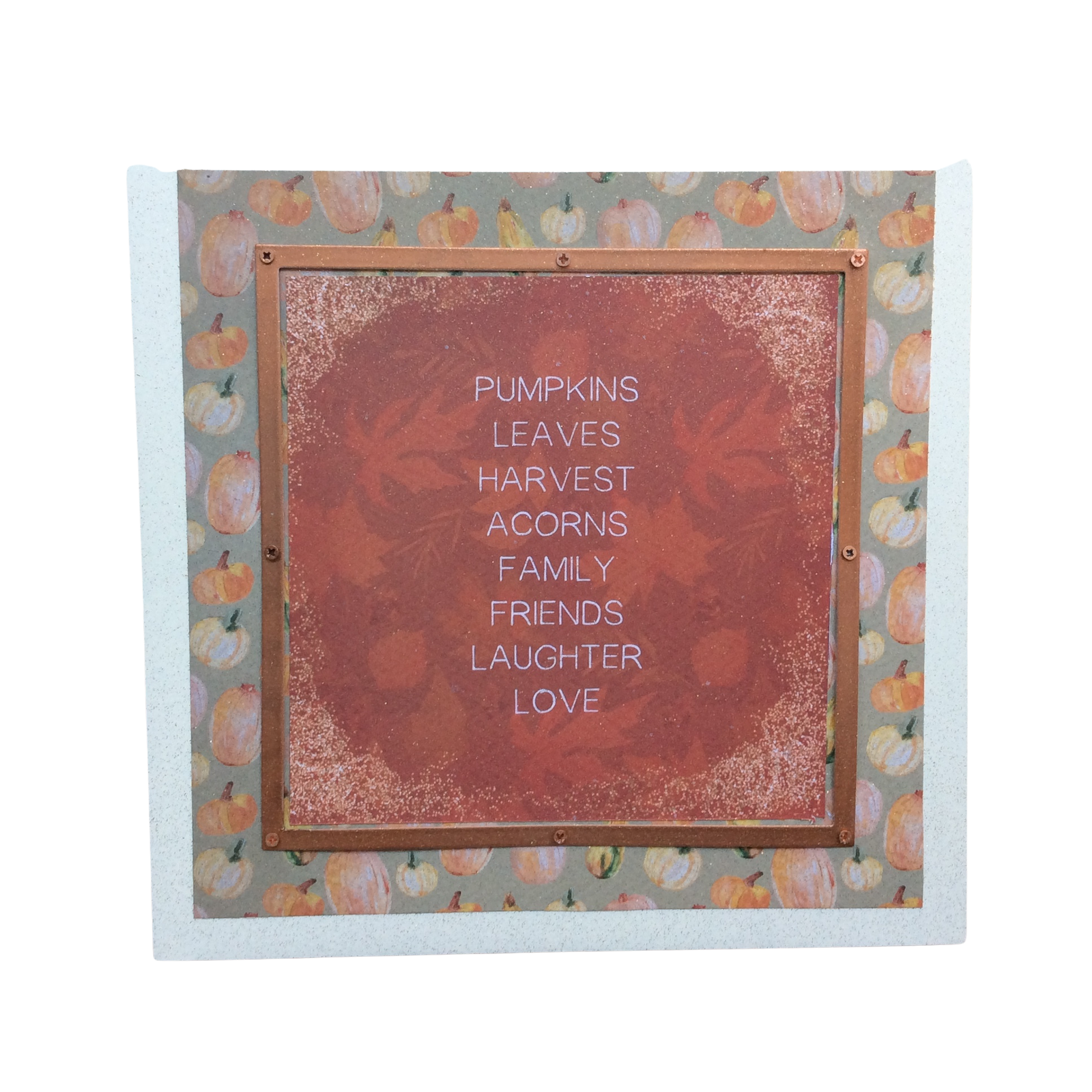 AGD Fall Decor - Prim Sentimental Words Box Sign