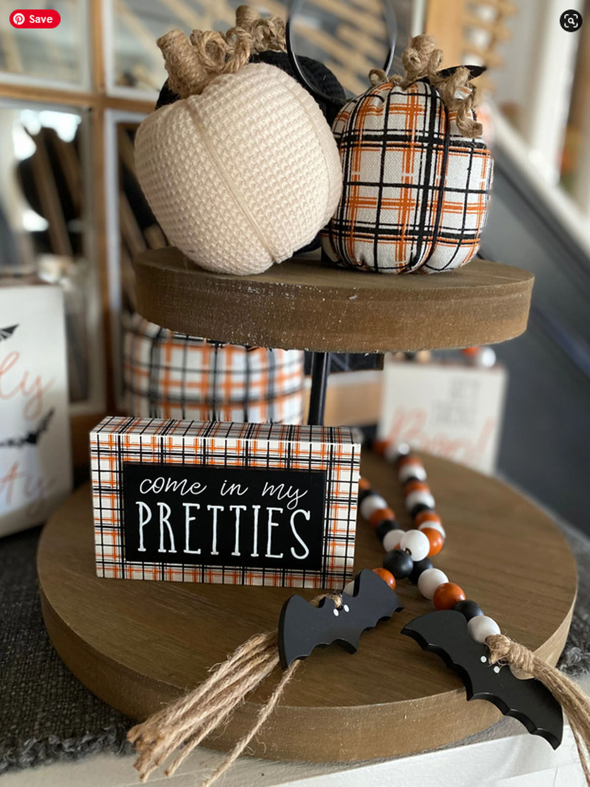 Collins Halloween Decor - Come In My Pretties Block Sign