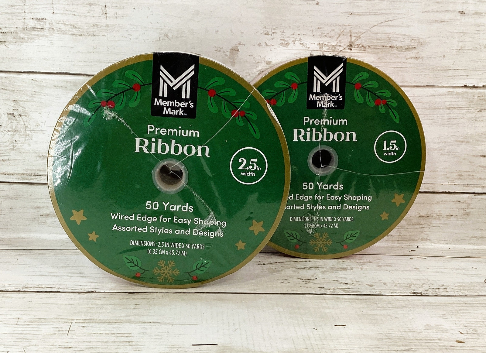 Sams Club Members Mark Ribbon - Colorful Fa La La Nutcracker Ribbon 50yd