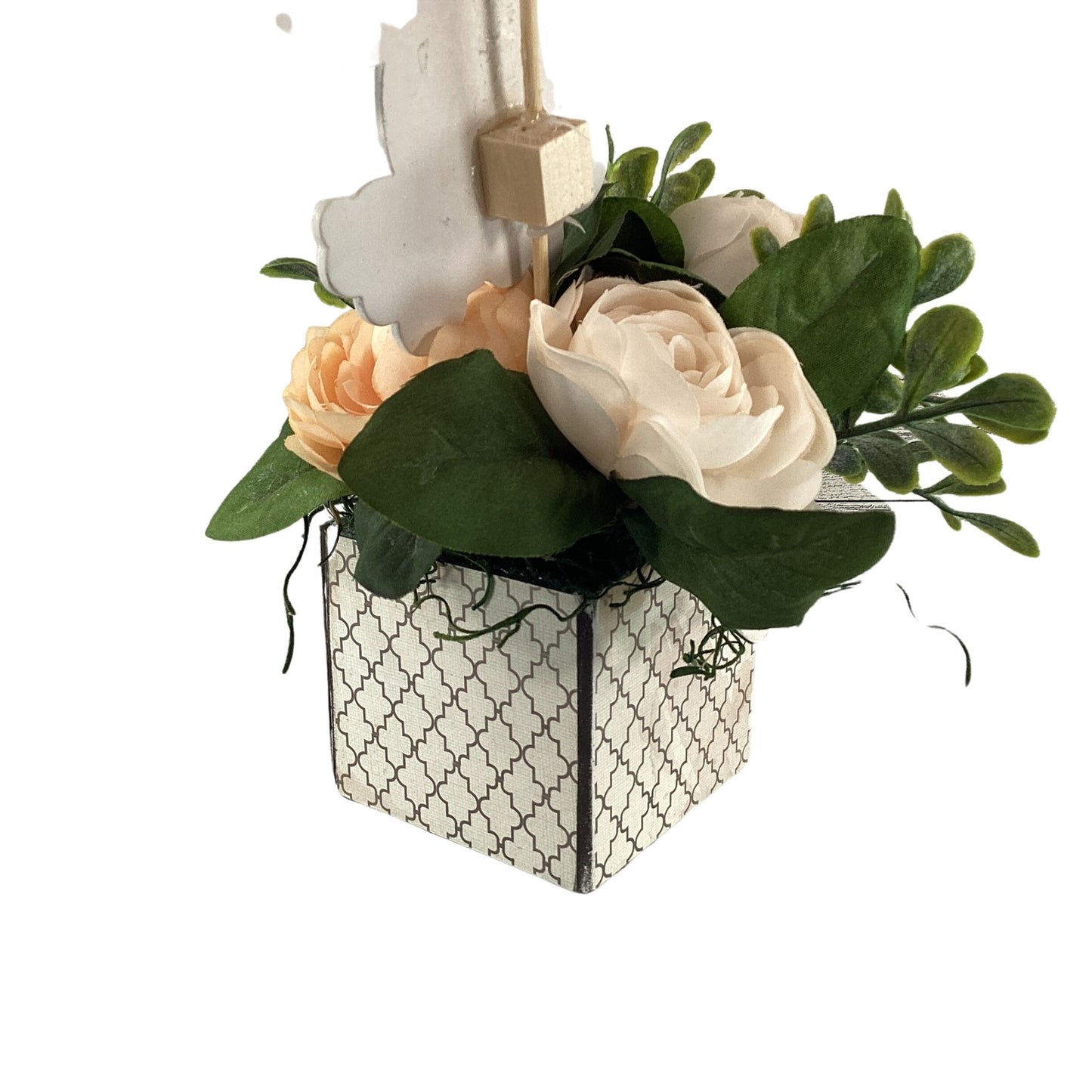 AGD Faith Based Decor - All Things Through Christ Floral Display