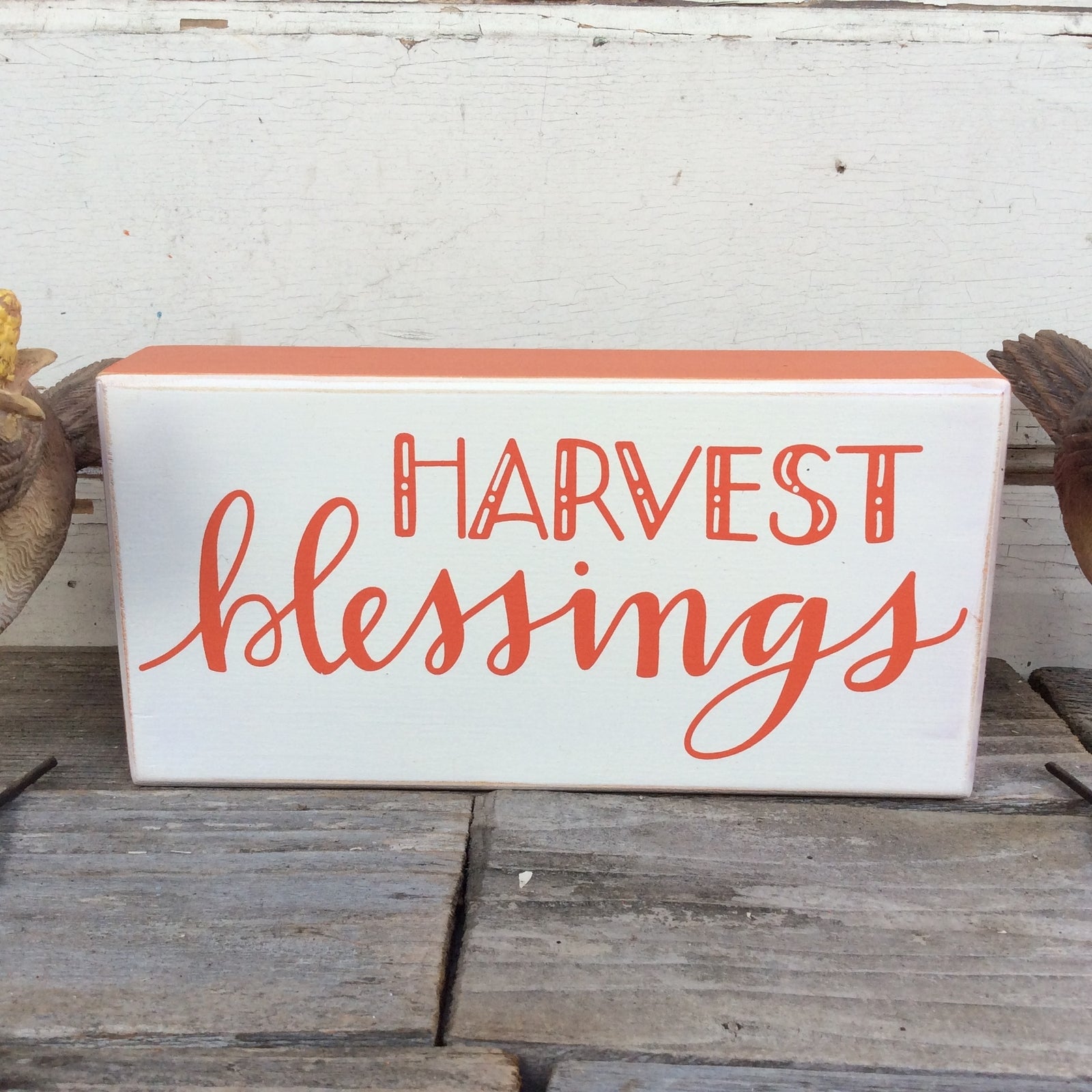 AGD Fall Decor - Harvest Blessings Birds 3pc Bundle Set
