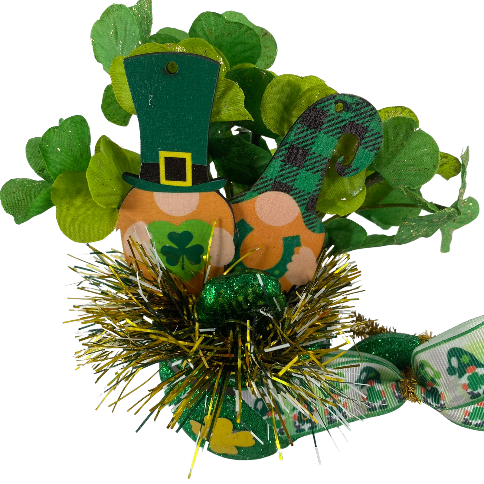 AGD St Patrick's Decor -  Gnome Leprechaun Pipe Display